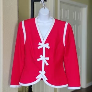Vintage Lilli Ann Gorgeous Red Blazer